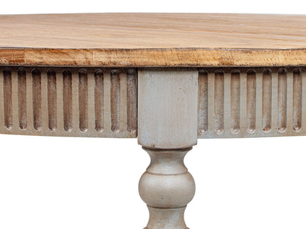 Colette - Round Dining Table - Blue / Gray