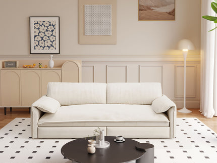 Queen Pull Out Sofa Bed With Side Storage