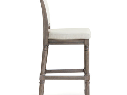 Stool With Upholstered Seat And Back