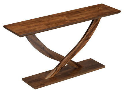 Console Table With Cross Leg Base And Reinforced Support Plate