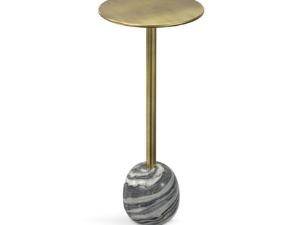 Melene - Side Table - Gray / Gold