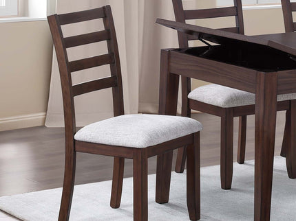 Ladder Back Design Dining Chairs (Set of 2) - Walnut