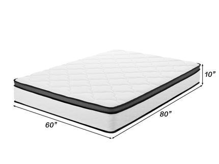 10" Hybrid Medium Firm Mattress With Memory Foam & Pocket Coils