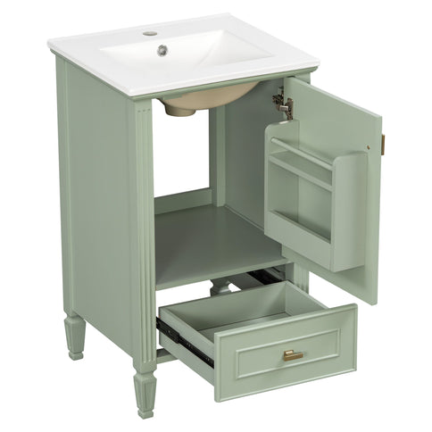 Retro Bathroom Vanity With Sink
