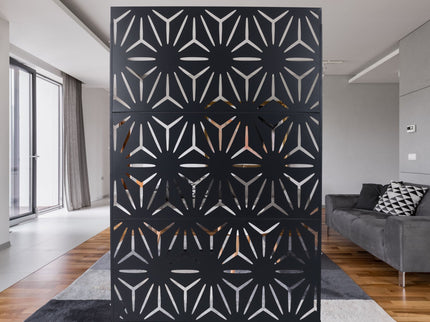 Outdoor & Indoor Metal Privacy Screen, Freestanding Decorative Panels