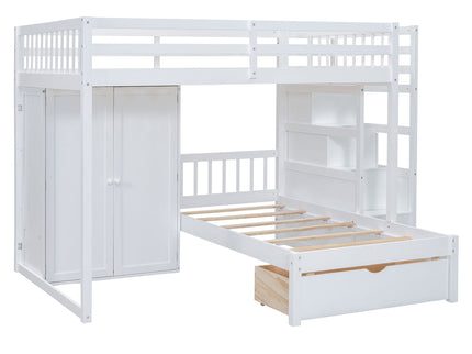 Bunk Bed With Wardrobe, Drawers