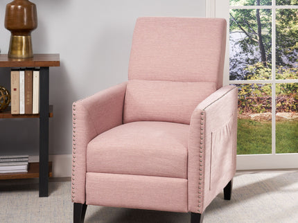 Kiersten - Contemporary Fabric Pushback Recliner