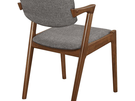Modern Dining Chair And Zigzag Arm Design (Set of 2)
