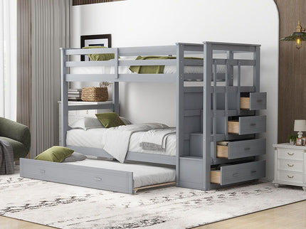Bunk Bed With Trundle And Staircase