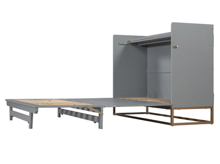 Murphy Bed With Iron Legs, Modern Design