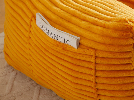 Giant Bean Bag Chair With Armrests And Footstool