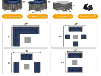 Modern Patio Set With Coffee Table