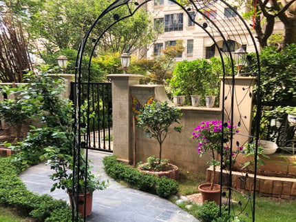 Metal Garden Arch Assemble Freely With 8 Styles Garden Arbor Trellis Climbing Plants Support Rose Arch