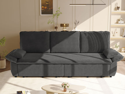 King Size Pull Out Sofa Bed, 3 In 1 Convertible Multifunctional