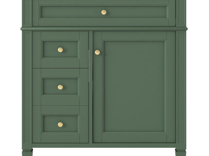 Bathroom Vanity With Medicine Cabinet, Royal Mirror Cabinet, Modern Bathroom Storage Cabinet With 2 Soft Closing Doors And 4 Drawers