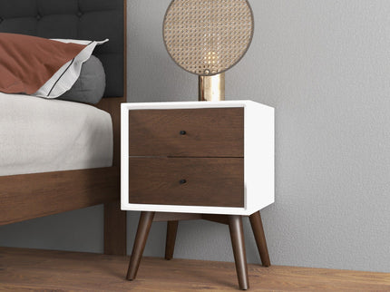 Caroline - Mid-Century Modern Style Night Stand 2 Drawer