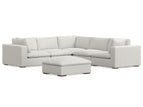 Gray / 5 Seater Sofa With Ottoman