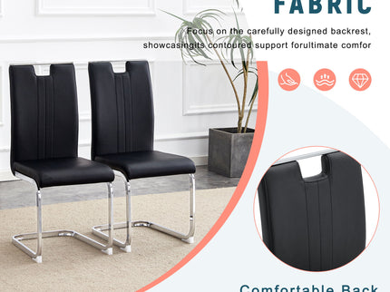 Bow Shaped Chairs, Ergonomic Design, Non Slip Base