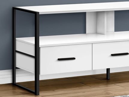 TV Stand, Console, Media Entertainment Center, Storage Drawers, Modern