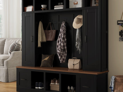 Hall Tree With Storage Bench, Entryway Coat Rack With Hooks