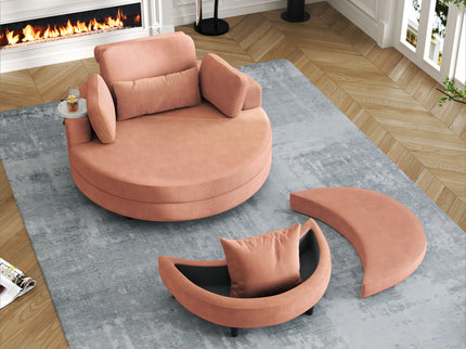 Sofa With Two Throw Pillows And A Waist Pillow With An Extra Tray For Comfortable Seating In Small Apartment Bedrooms