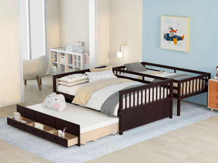 Bunk Bed With Twin Size Trundle And Drawers