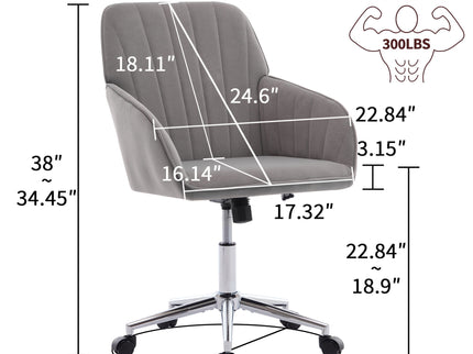 Adjustable Ergonomic Office Chair, Swivel Backrest Seat