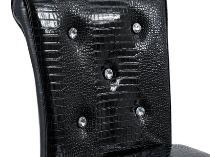 Bar Chairs With Crystal Clasp Design (Set of 2)