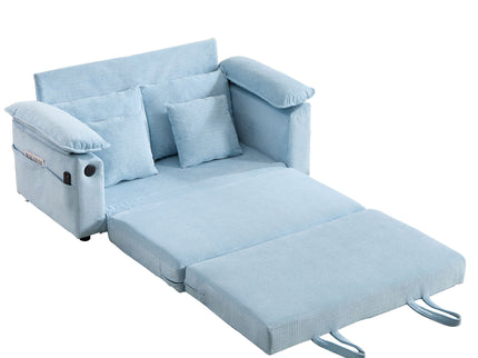 Upholstered Futon Convertible Floor Sofa Bed