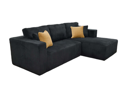 L - Shape Full Compressed Upholstered Sectional
