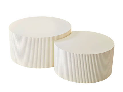 Wave Stripe Nesting Coffee Table (Set of 2)