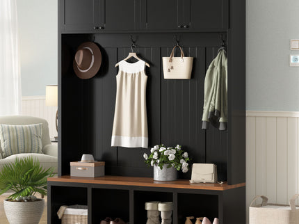 Entryway Hall Tree With Bench And Storage