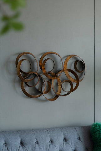 SerethaLeaf Wall Decor - Gold