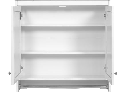 Modern Wall-Mounted Mirror Cabinet With Adjustable Shelves, Soft-Close Doors, High-Definition Mirror