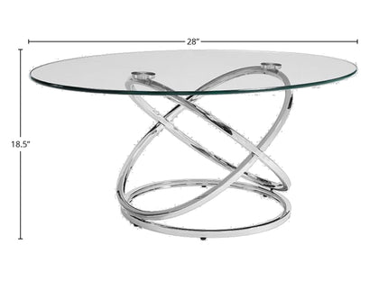 Cocktail Table Set - Chrome