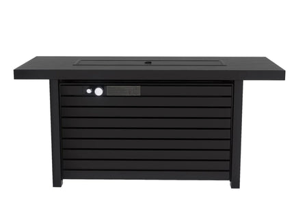 Outdoor Fire Pit Table & Lid - Black