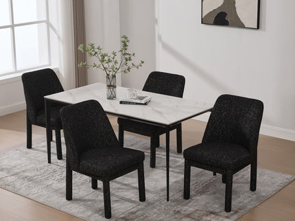 Wide Minimalist Dining Chair