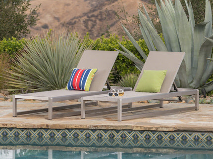 Chaise Lounge With 5 Reclining Positions, Outdoor Patio Lounge Chairs