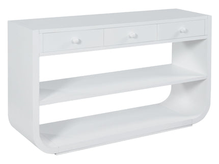 Console Table With 3 Soft Close Drawers & 2 Open Shelves