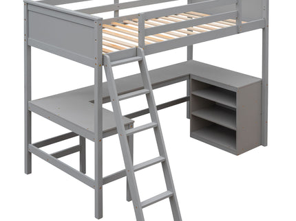 Loft Bed With Shelves With Desk