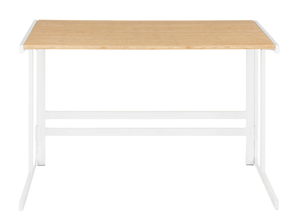 Roman - Industrial Office Desk - White / Natural