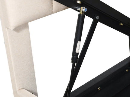 Upholstered Platform Bed With A Hydraulic Storage System