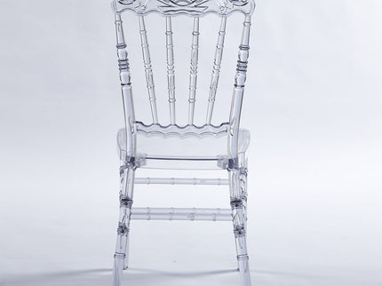 Dining Chair With Plastic Seat, Welding Chair (Set of 4) - Transparent