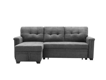 Ashlyn - Reversible Sleeper Sectional Sofa With Storage Chaise, USB Charging Ports And Pocket