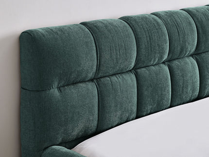 Modern Platform Bed Frame With Thick Fabric