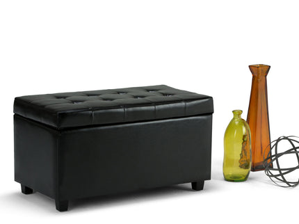 Cosmopolitan - Storage Ottoman - Midnight Black