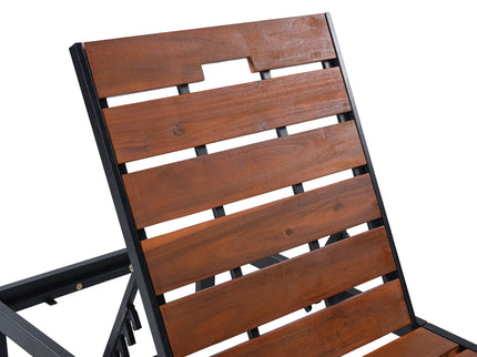 Outdoor Chaise With Adjustable Backrest