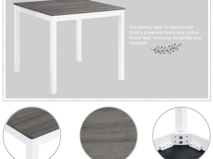 5 Piece Counter Height Table Set With 4 Chairs