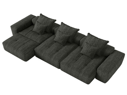 Modern Oversized Diy Combination, Modular Sectional Sofa With Pillows