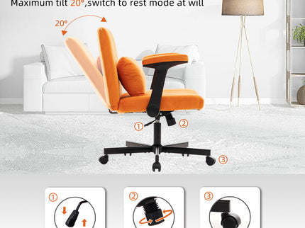 Criss Cross Armrest Office Chair With Wheels
